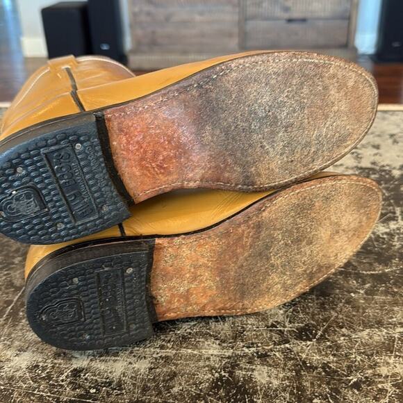 Mens Billy Boots Caramel Colored Leather Western Boots Size 7 main image 5